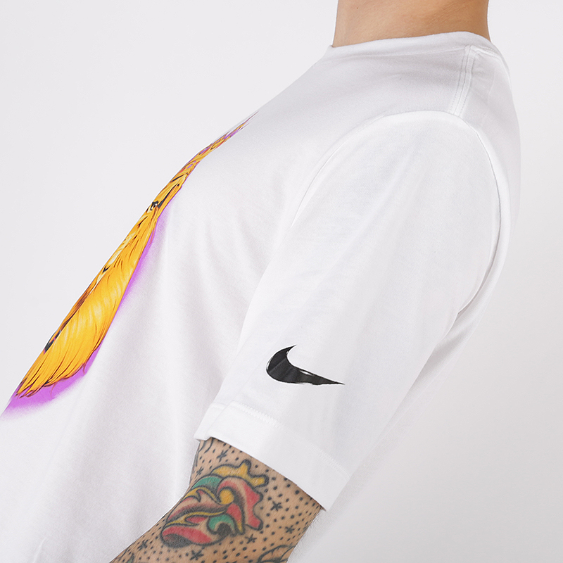 мужская белая футболка Nike Lebron Dri-fit Tee BV8315-100 - цена, описание, фото 3
